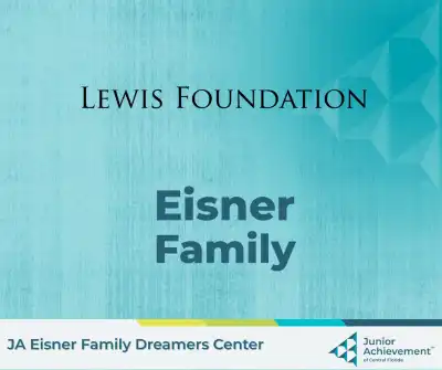 Eisner Family and Lewis Foundation Logo on a background